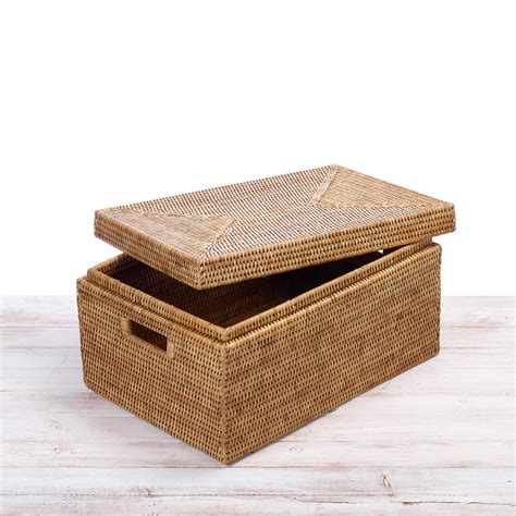 rectangular storage boxes with lids